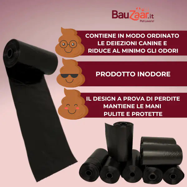 Bundle convenienza: x640 bustine Sacchetti igienici per cani Bauzaar Basic   bauzaarit.myshopify.com