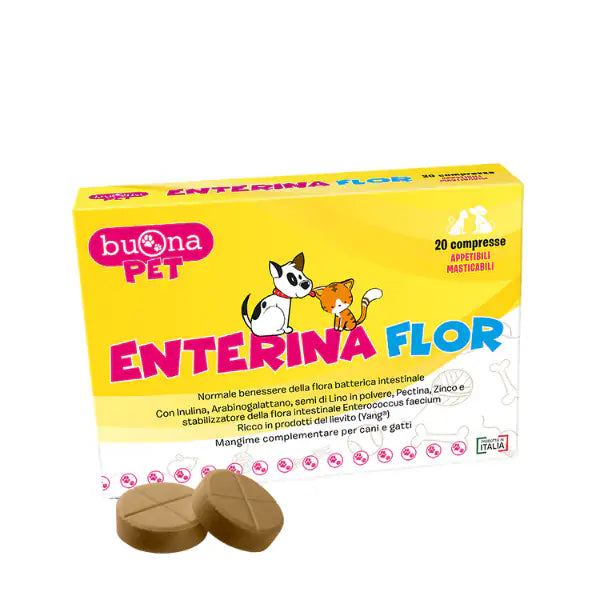 Buona Pet Enterina Flor Compresse Masticabili per Cani e Gatti   bauzaarit.myshopify.com