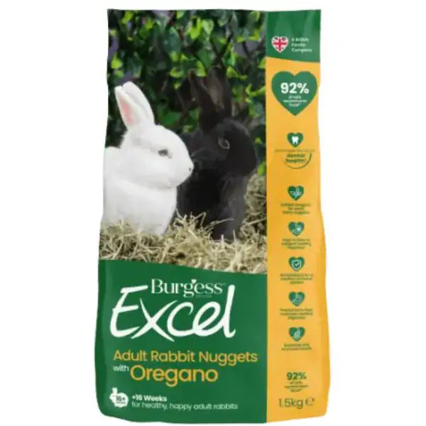 Burgess Excel Coniglio Adult Origano  1,5 kg bauzaarit.myshopify.com