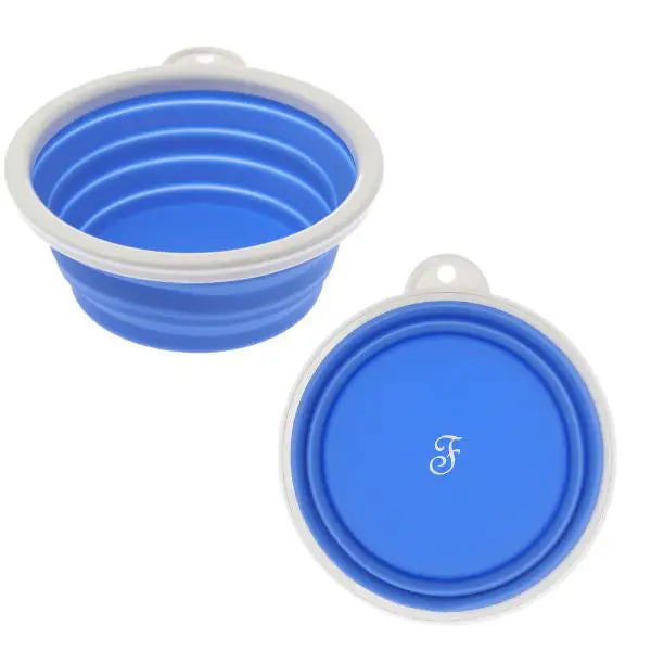 Ciotola pieghevole da viaggio in silicone Ferribiella  capacità 750 ml - azzurro bauzaarit.myshopify.com
