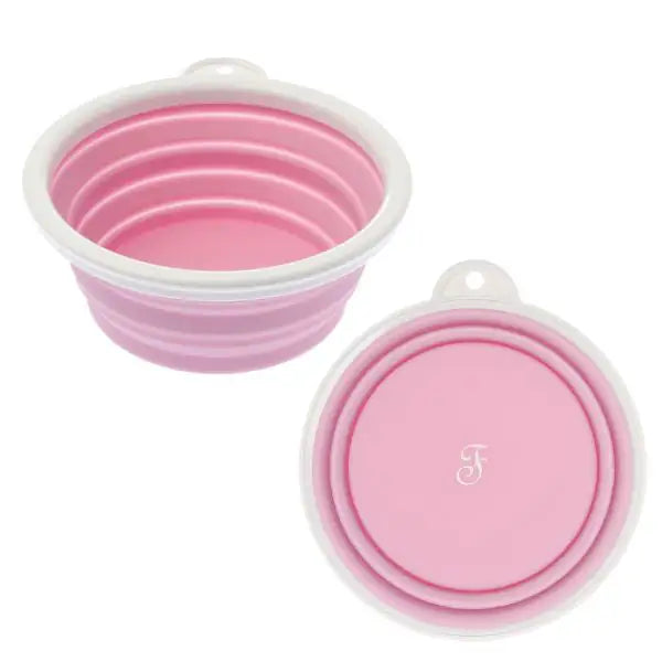 Ciotola pieghevole da viaggio in silicone Ferribiella  capacità 750 ml - rosa bauzaarit.myshopify.com