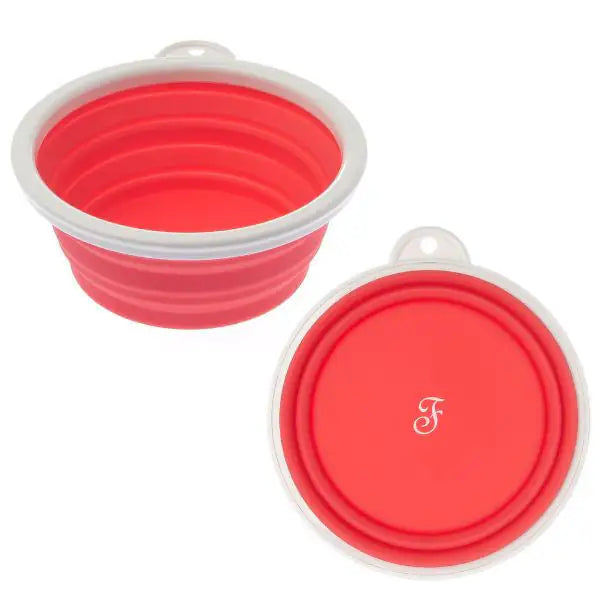 Ciotola pieghevole da viaggio in silicone Ferribiella  capacità 750 ml - rosso bauzaarit.myshopify.com