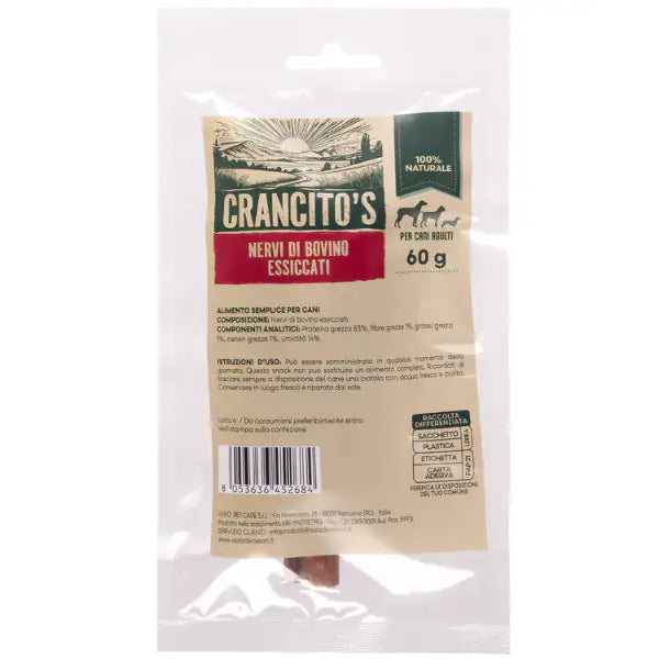 Crancito's snack naturale Dog Adult Verga bovina   bauzaarit.myshopify.com