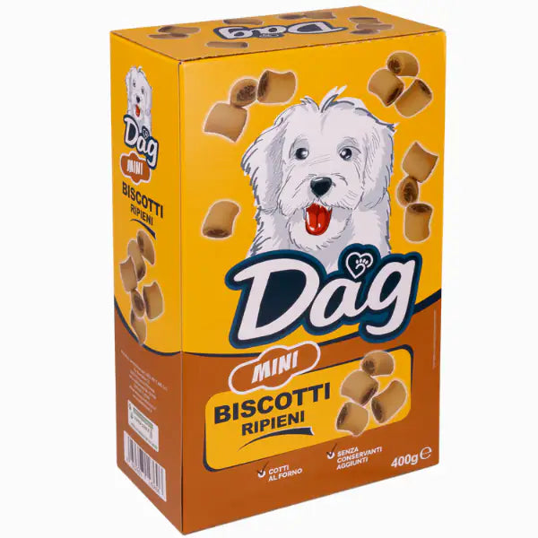 Dag Dog Adult Mini biscotti ripieni per cani  400 gr bauzaarit.myshopify.com