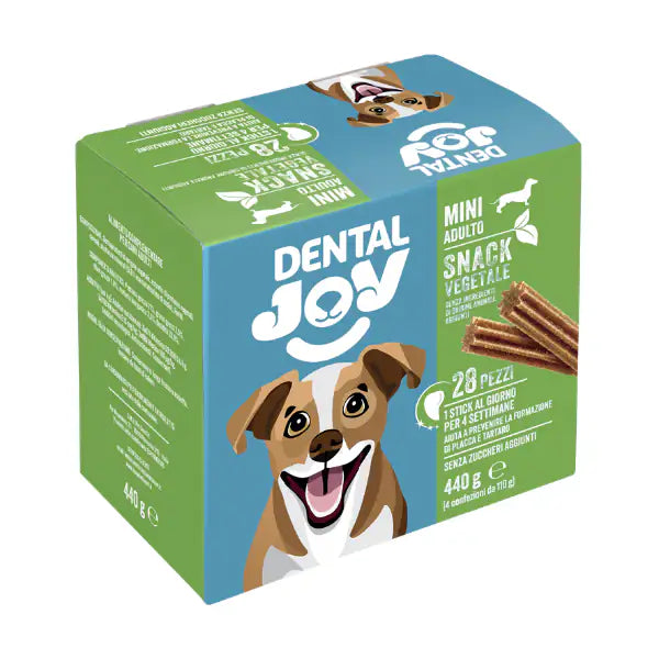 DentalJoy Dog Adult Mini Snack Dentali Vegetale  Confezione da 28 pezzi bauzaarit.myshopify.com