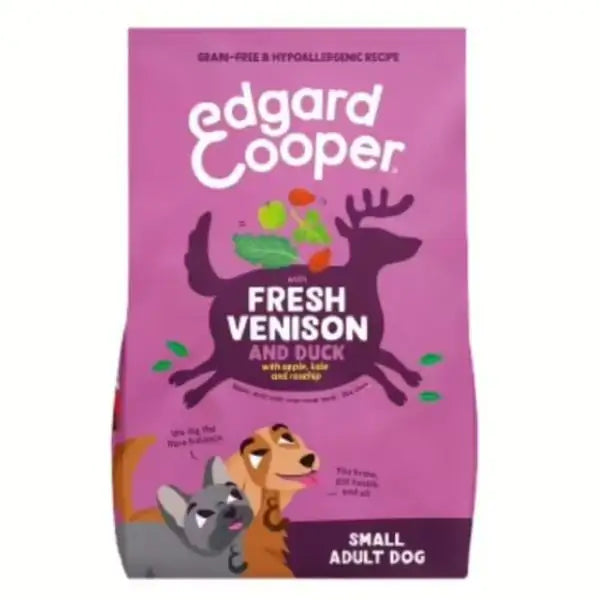 Edgard & Cooper Adult Small Grain Free Cervo e Anatra  3 kg bauzaarit.myshopify.com