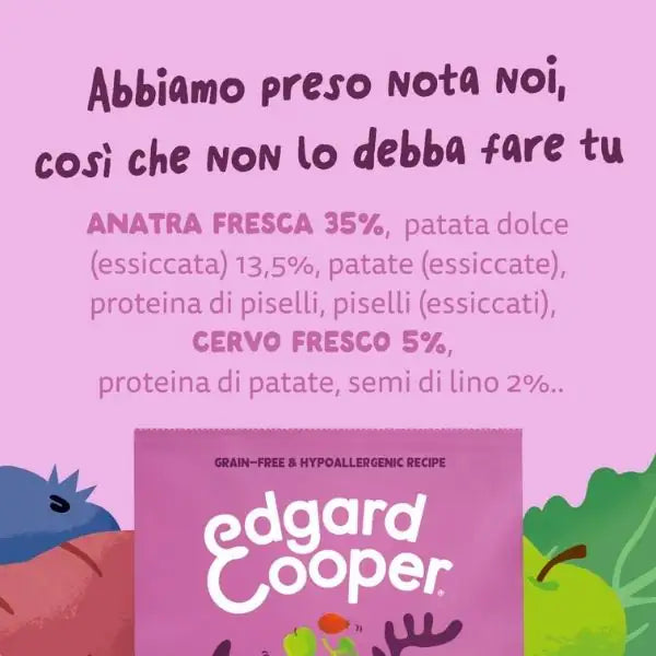 Edgard & Cooper Adult Small Grain Free Cervo e Anatra   bauzaarit.myshopify.com