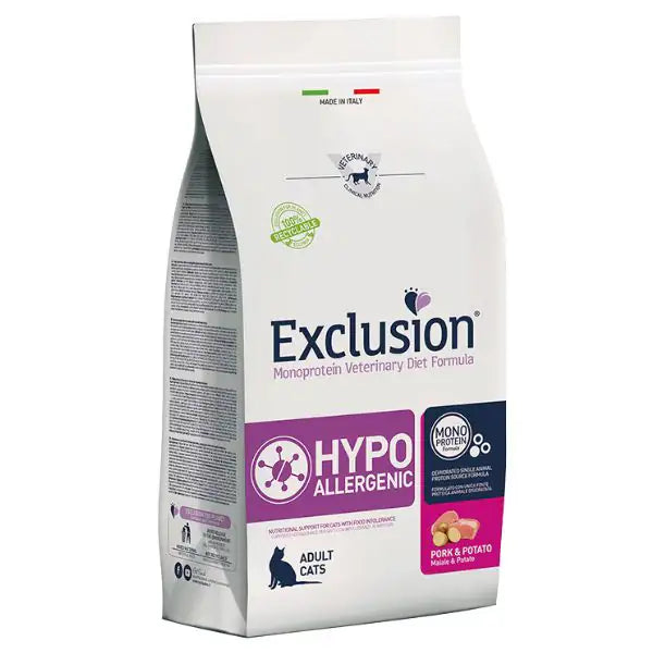 Exclusion Diet Hypoallergenic Cat Maiale e Patate  1,5 kg bauzaarit.myshopify.com
