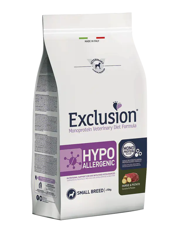 Exclusion Diet Hypoallergenic Small Breed Cavallo e Patate  2 kg bauzaarit.myshopify.com