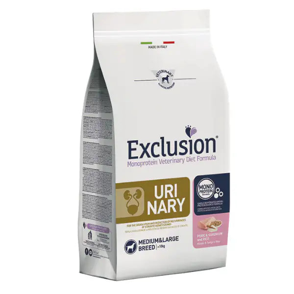 Exclusion Diet Urinary Medium/Large Maiale Sorgo e Riso  12 kg bauzaarit.myshopify.com