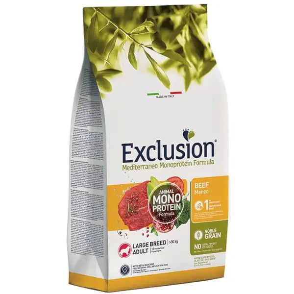 Exclusion Mediterraneo Adult Large Breed Manzo   bauzaarit.myshopify.com