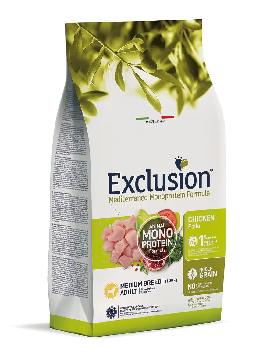 Exclusion Mediterraneo Adult Medium Breed Pollo   bauzaarit.myshopify.com