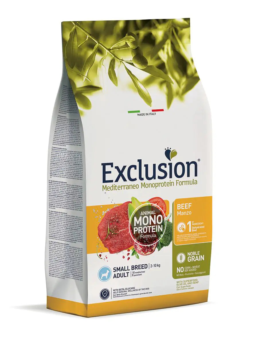 Exclusion Mediterraneo Adult Small Breed Manzo   bauzaarit.myshopify.com