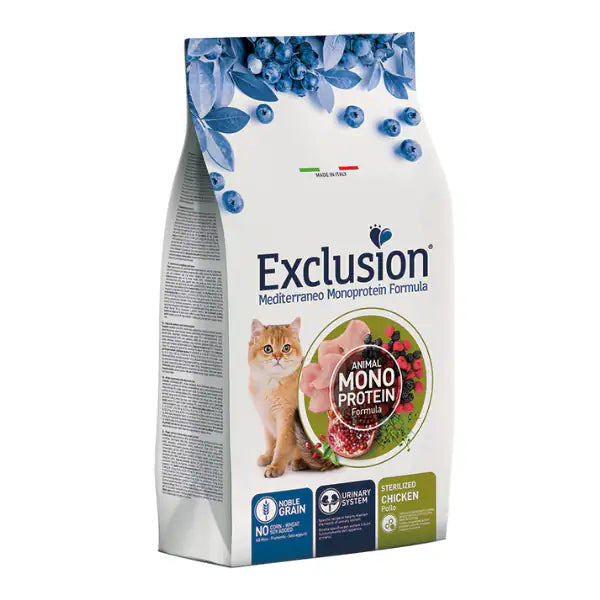 Exclusion Mediterraneo Cat Sterilizzato Pollo  1,5 kg bauzaarit.myshopify.com