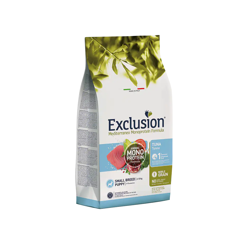 Exclusion Mediterraneo Puppy Small Breed Tonno   bauzaarit.myshopify.com