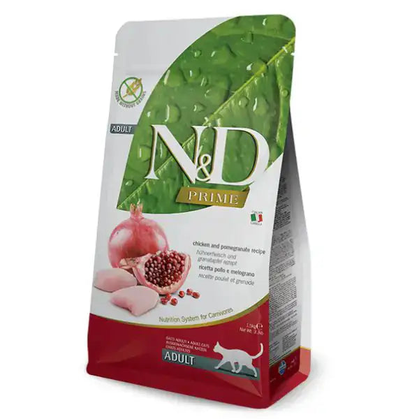Farmina N&D Prime Feline Grain Free Adult Pollo e Melograno   bauzaarit.myshopify.com
