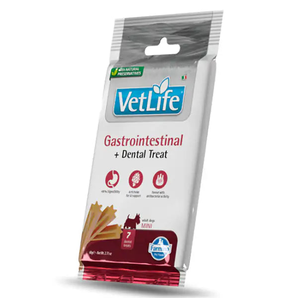 Farmina Vet Life Gastrointestinal snack dentali per cani Adult Mini 60 gr  Origine vegetale bauzaarit.myshopify.com