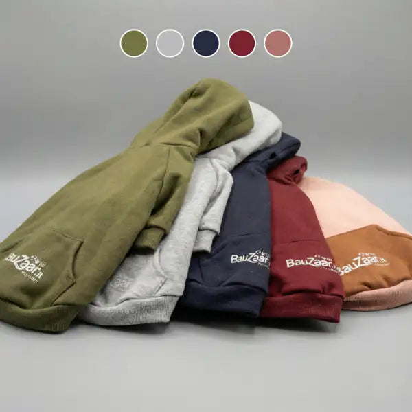 Felpa per cani colorazione a blocchi Base rosa Bauzaar   bauzaarit.myshopify.com