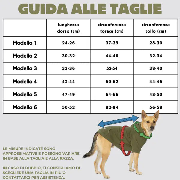 Felpa per cani mono colorazione Verde muschio Bauzaar   bauzaarit.myshopify.com
