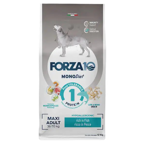 Forza10 MonoDiet Maxi Adult Low Grain Hypoallergenic Pesce   bauzaarit.myshopify.com