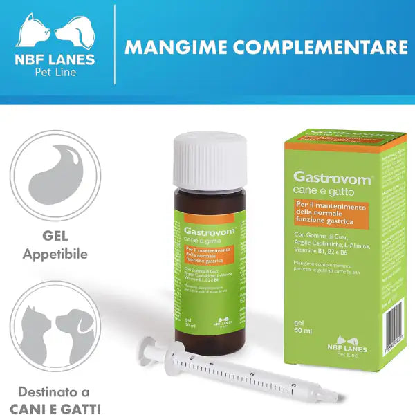 Gastrovom Gel gastroprotettore per cani e gatti NBF Lanes   bauzaarit.myshopify.com