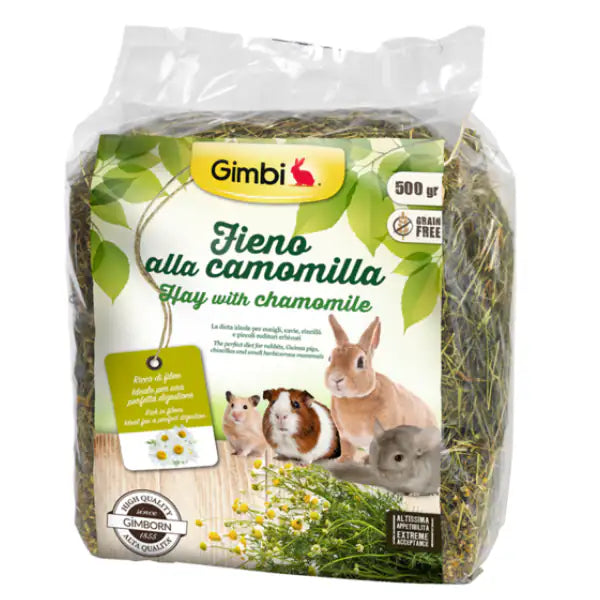Gimbi Fieno Ricco di Fibre 500 gr  Fieno alla camomilla bauzaarit.myshopify.com
