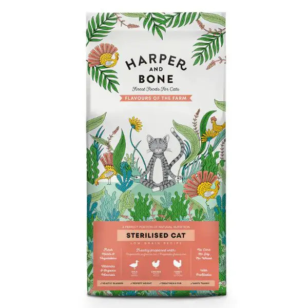 Harper and Bone Sterilised Cat Flavours of the farm  5 kg bauzaarit.myshopify.com