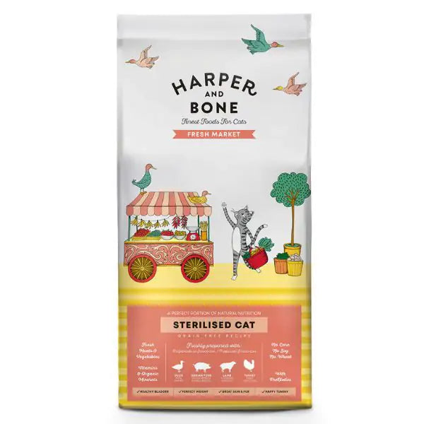 Harper and Bone Sterilised Cat Grain Free Fresh market  5 kg bauzaarit.myshopify.com