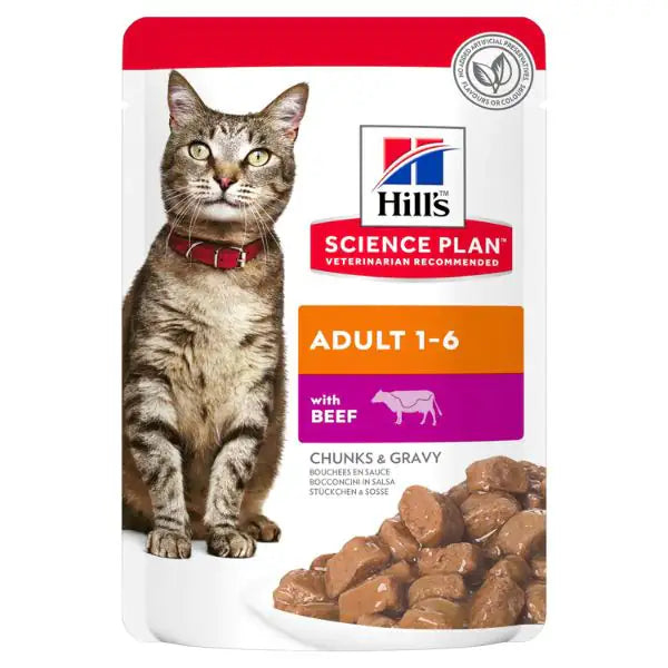 Hill's Science Plan Adult Alimento per Gatti 85 gr  con Manzo bauzaarit.myshopify.com