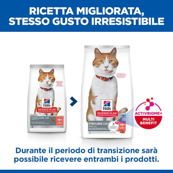 Hill's Science Plan Adult Sterilised Cat Alimento per Gatti con Salmone   bauzaarit.myshopify.com
