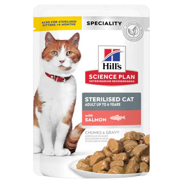 Hill's Science Plan Adult up to 6 years Sterilised Cat 85 gr  con Salmone bauzaarit.myshopify.com