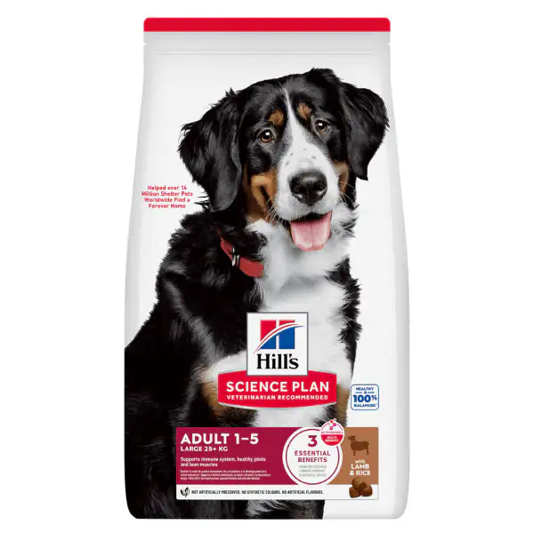 Hill's Science Plan Dog Adult Large Breeds Agnello e riso   bauzaarit.myshopify.com