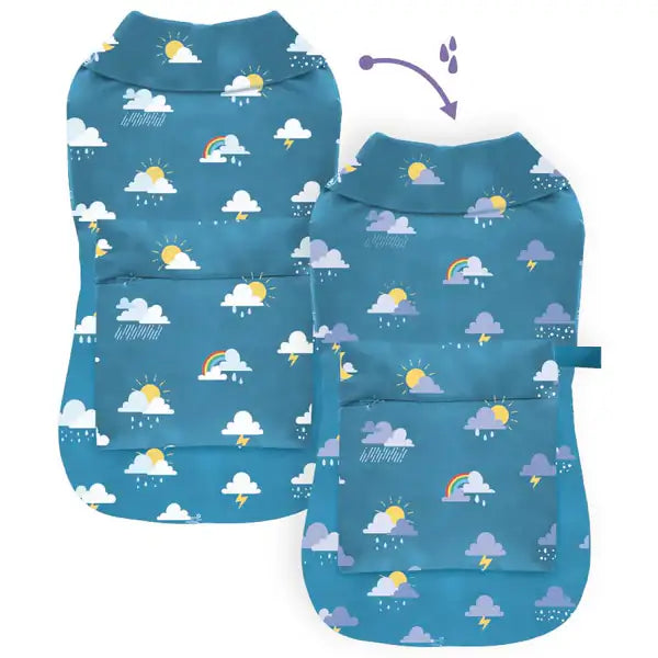 Impermeabile per cani cambia colore con l'acqua Clouds Croci  Misura 25 cm bauzaarit.myshopify.com