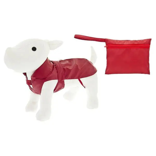 Impermeabile per cani con pochette Pocket Ferribiella  Rosso-51 cm bauzaarit.myshopify.com
