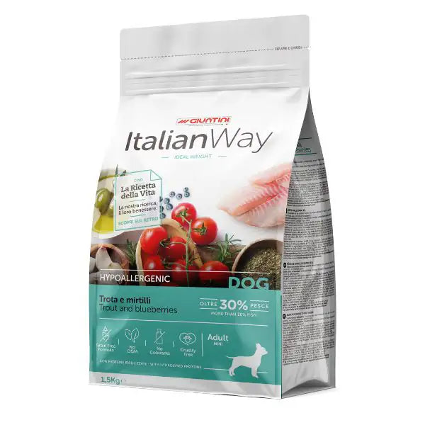 ItalianWay Hypoallergenic Mini Adult Trota e Mirtilli   bauzaarit.myshopify.com