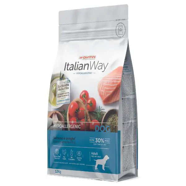 ItalianWay Medium/Maxi Adult Hypoallergenic Salmone e Aringhe   bauzaarit.myshopify.com