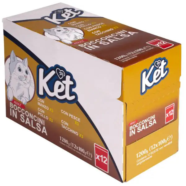 Ket Adult Bocconcini in salsa multipack 12x100 gr  Carni bianche bauzaarit.myshopify.com