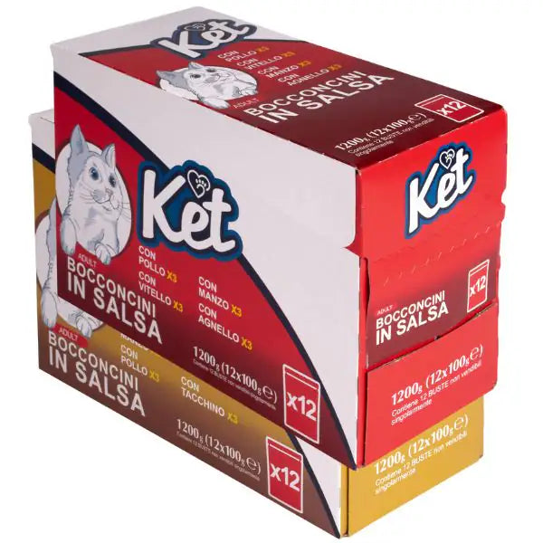 Ket Adult Bocconcini in salsa multipack 12x100 gr   bauzaarit.myshopify.com