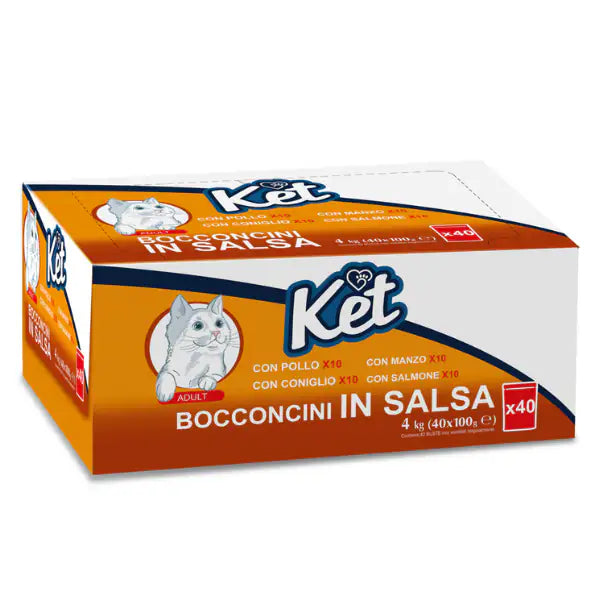 Ket Adult Bocconcini in salsa multipack 40x100 gr  Mix carni bianche bauzaarit.myshopify.com