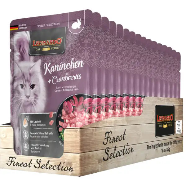 Leonardo Cat food Adult Finest Selection Grain Free 85 gr   bauzaarit.myshopify.com