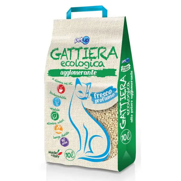 Lettiera ecologica vegetale fresco profumo Gattiera PetUp   bauzaarit.myshopify.com