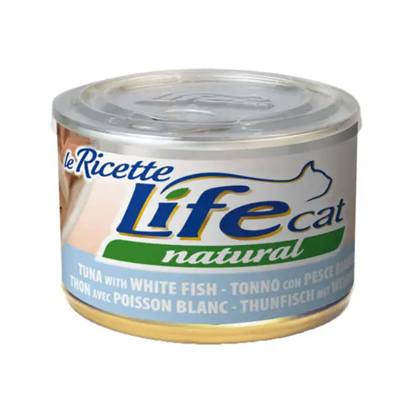 Life Cat Natural Le Ricette 150 gr  Tonnetto con pesce bianco bauzaarit.myshopify.com