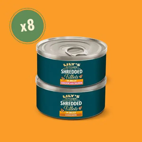 Lily's Kitchen Cat Shredded Fillets in Jelly Multipack 8x70 gr   bauzaarit.myshopify.com