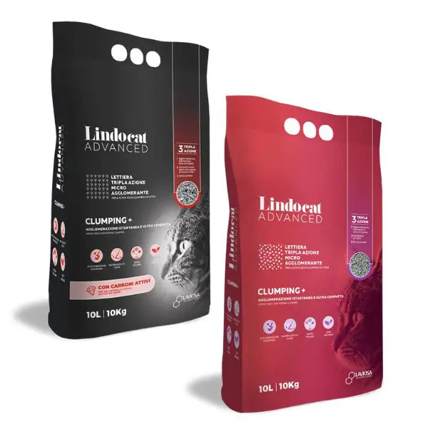 Lindocat Clumping Plus lettiera micro-agglomerante in bentonite naturale Tripla azione   bauzaarit.myshopify.com