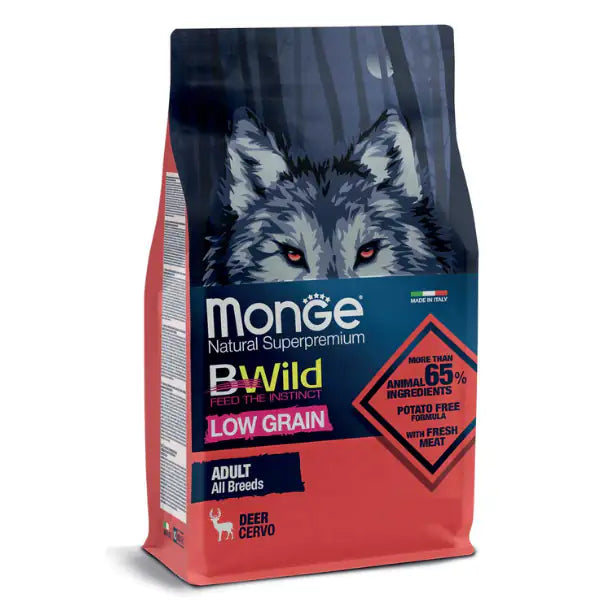 Monge BWild Dog Adult Low Grain Cervo   bauzaarit.myshopify.com