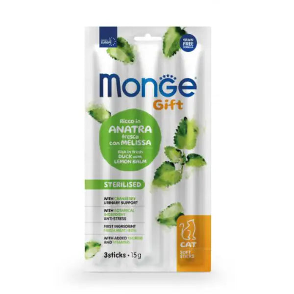 Monge Gift snack grain free per gatti Sterilised   bauzaarit.myshopify.com