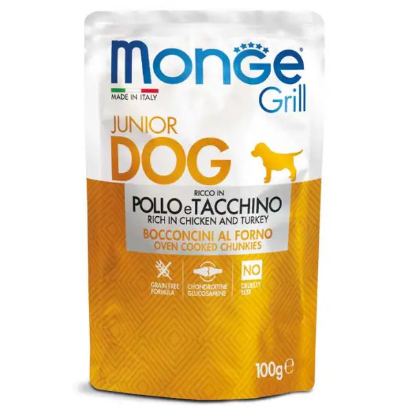 Monge Grill Junior Grain Free bocconcini 100 gr   bauzaarit.myshopify.com