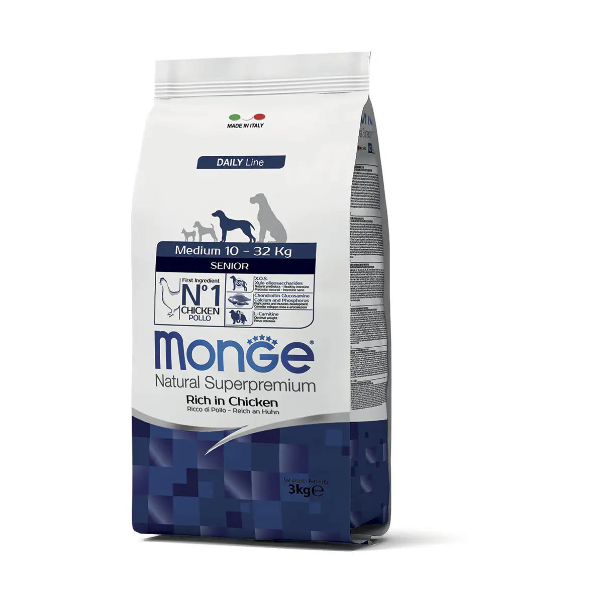 Monge Natural Superpremium Medium Senior Ricco di Pollo   bauzaarit.myshopify.com