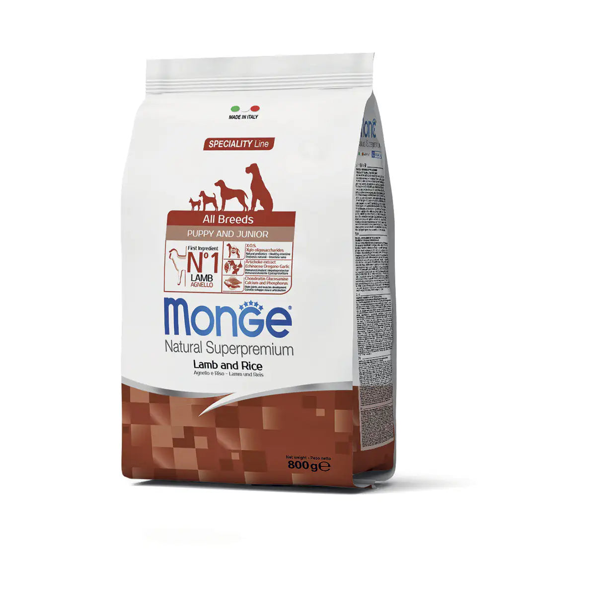 Monge Natural Superpremium Puppy & Junior Agnello e Riso   bauzaarit.myshopify.com