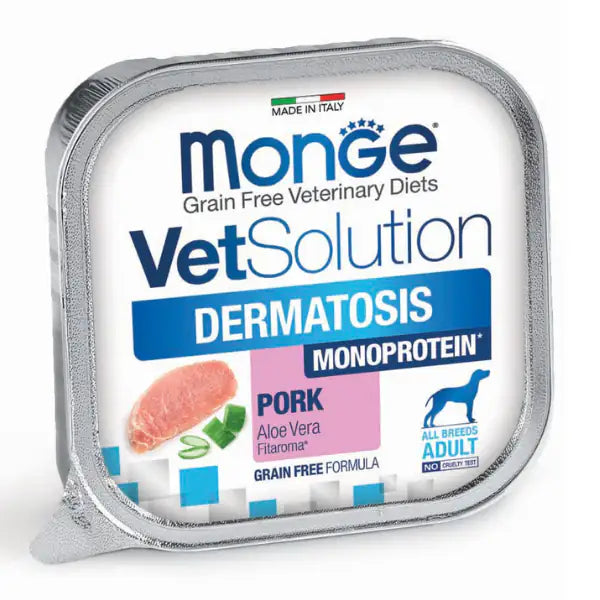 Monge VetSolution Canine Dermatotis Monoprotein Grain Free 150 gr  Maiale bauzaarit.myshopify.com